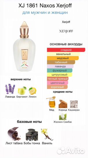 XJ 1861 Naxos Xerjoff селектив, распив