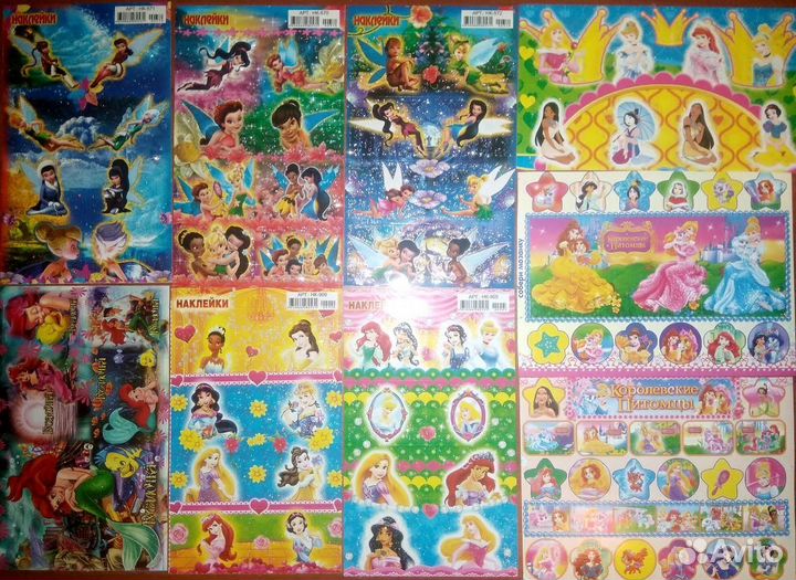 Наклейки с героями мультфильмов