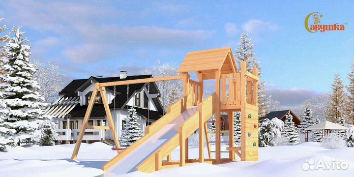 Детская площадка для дачи Савушка 4 сезона Мастер