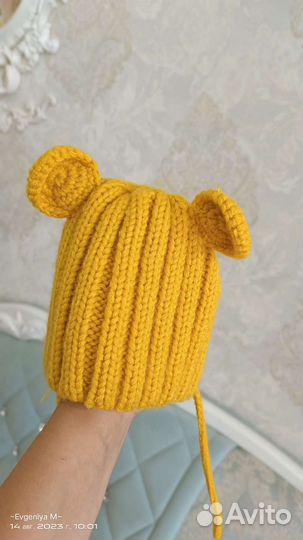 Шапка детская 1,2 года. Вязаная