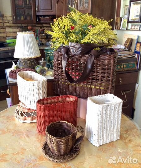 Корзины плетёные