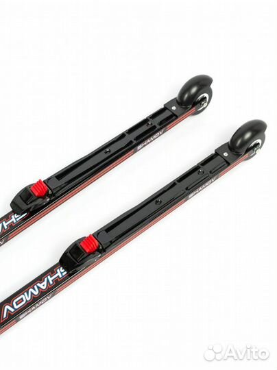 Лыжероллеры коньковые Shamov 62 см + крепления NNN