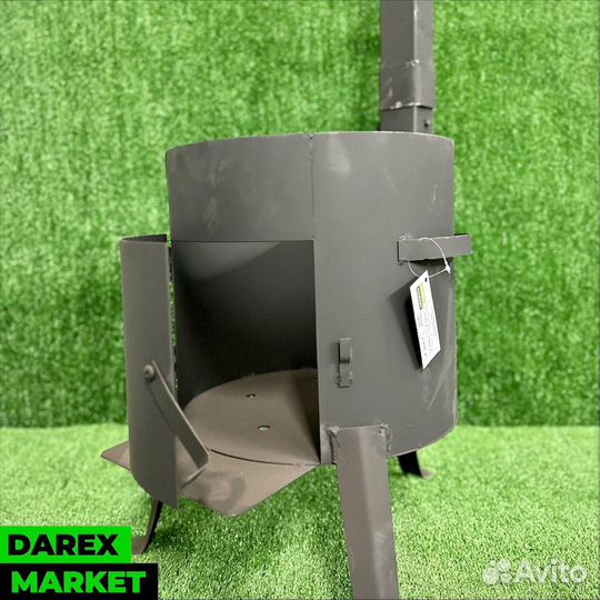 Печь с дымоходом (Сварные ножки)