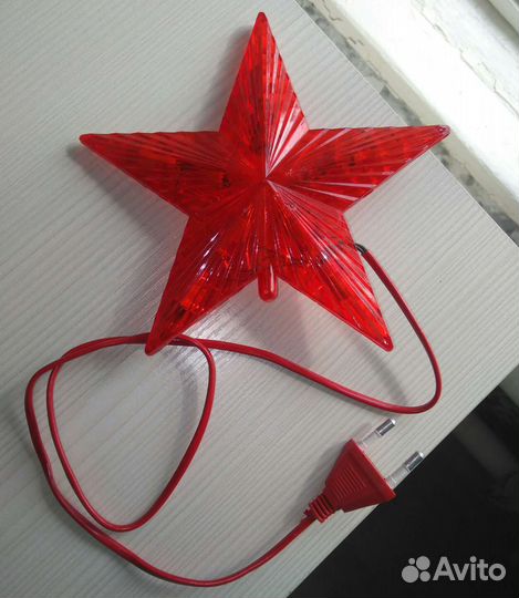 Елочная игрушка украшение звезда наконечник СССР