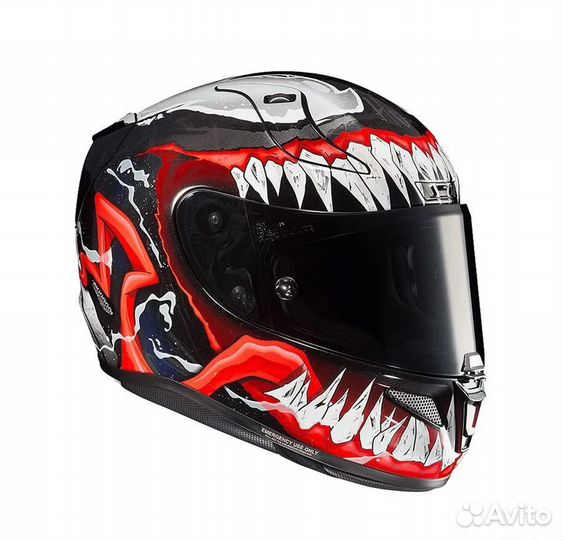 Шлем HJC rpha 11 marvel MC1 venom 2