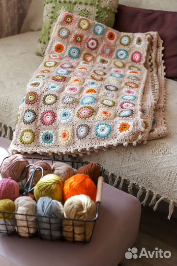 Интерьерный плед одеяло