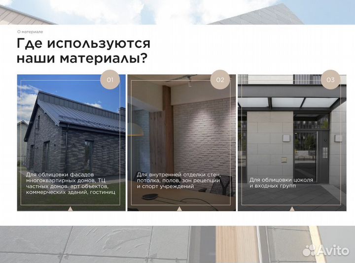 Фасадные акриловые панели сланец