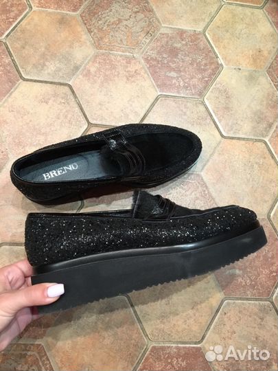 Ботинки ботильоны лоферы итальянские brend