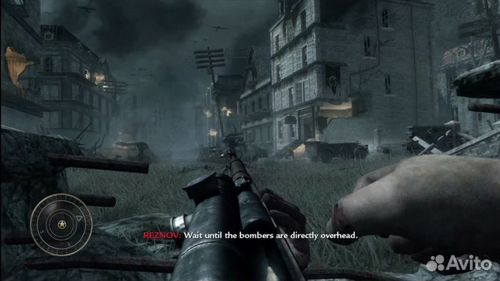 Call of Duty World AT War Xbox 360 диск