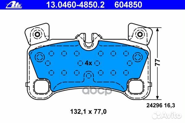 Колодки тормозные VAG/porsche Q7/touareg/cayenn