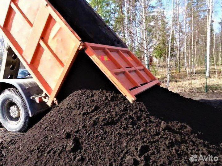 Плодородный грунт Земля самосвалом 30 тонн