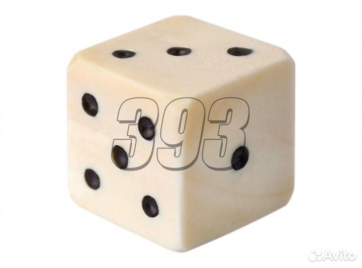 Игральная кость 10 мм кость мамонта (пряма (50947)