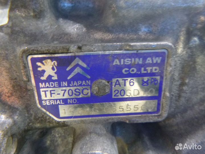 Citroen-Peugeot АКПП 408 2012 1.6 EP6CDT 2231N3