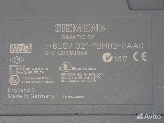 Модуль siemens 6ES7 321-1BH02-0AA0 бывший В