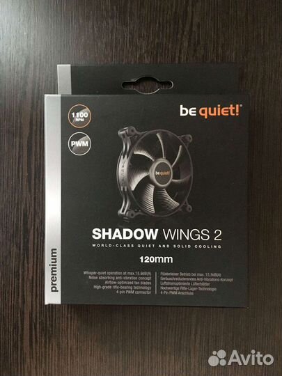 Be quiet shadow wings 2 - Кулер для корпуса 120мм
