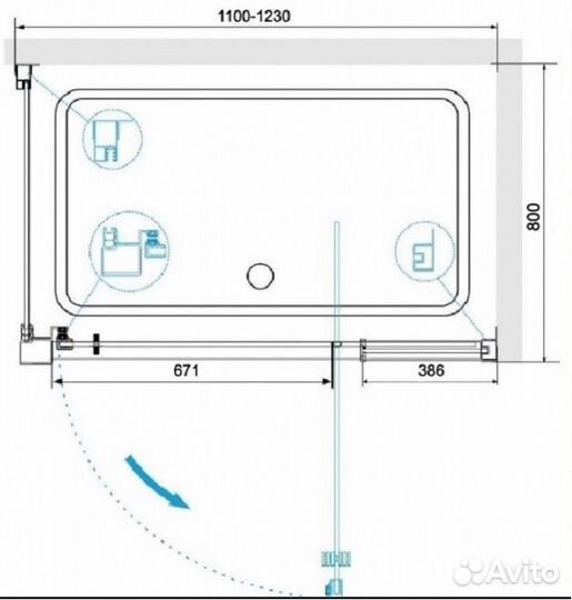 Душевой уголок RGW Passage PA-078-1B 110x80