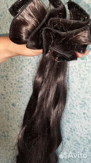 Волосы на заколках искусственные 60 см