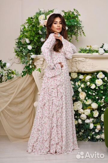 Платье длинное. Шифоновое платье в пол