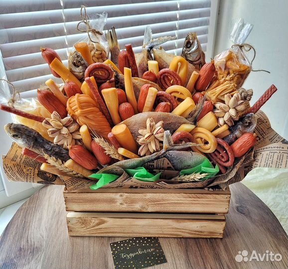 Мужской съедобный букет