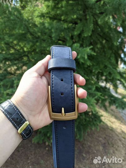 Ремень мужской из натуральной кожи ручной работы