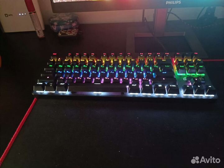 Игровая механическая клавиатура blue candles