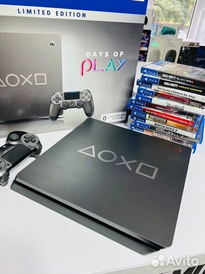 PS4 Slim 1TB Days of Play Limited Edition 400 Игр