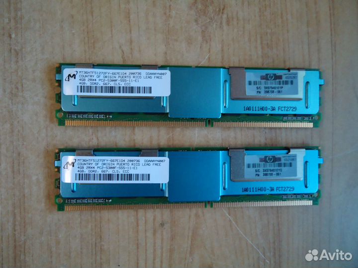 Серверная память DDR2 4Gb Micron / Hynix / Samsung