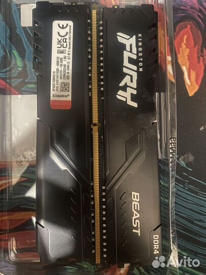 Оперативная память ddr4 kingston fury beast