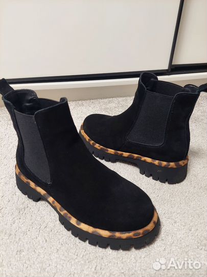 Сапоги женские натуральная замша