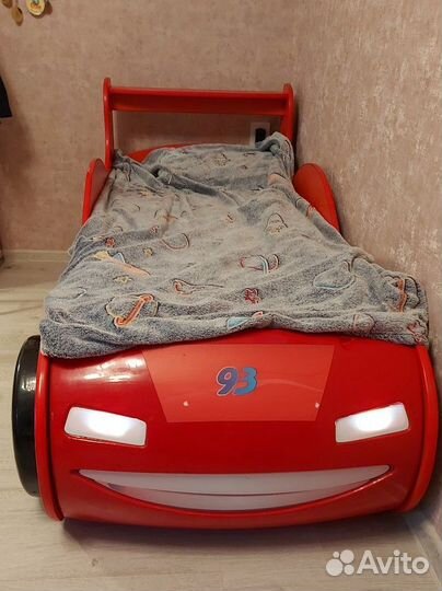 Кровать-машина Молния Маквин 3D