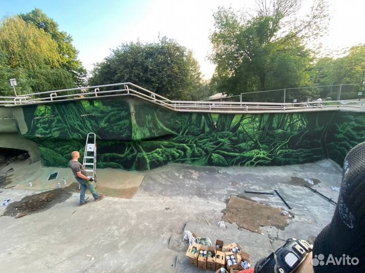 Граффити оформление, Художественная роспись