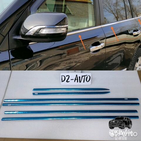 Отсечки молдинги окон Land Cruiser 200