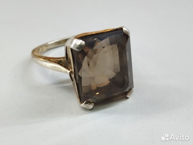 Серебряное кольцо женское с раухтопазом купить в Москве | Личные вещи ...