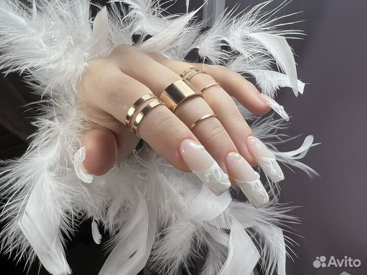 Маникюр с покрытием гель лак/наращивание