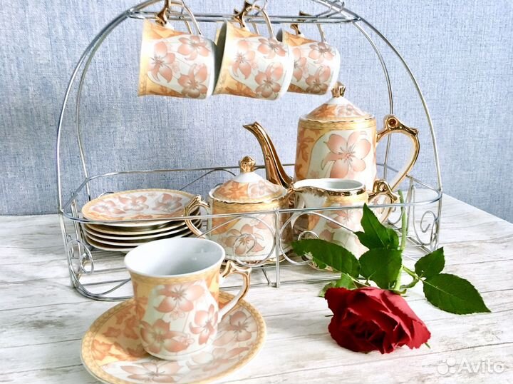 Чайный кофейный сервиз Elina 16 предметов