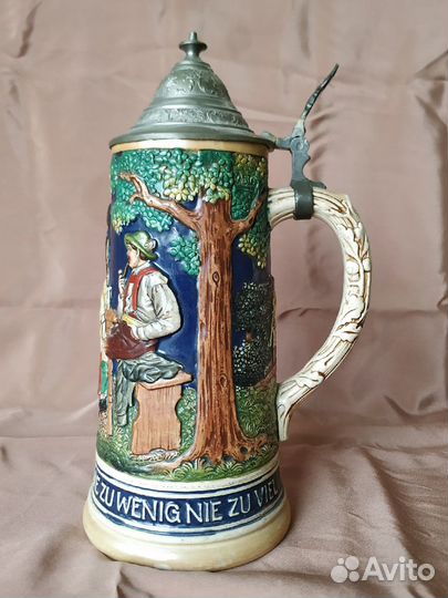 Коллекционная пивная керамическая кружка