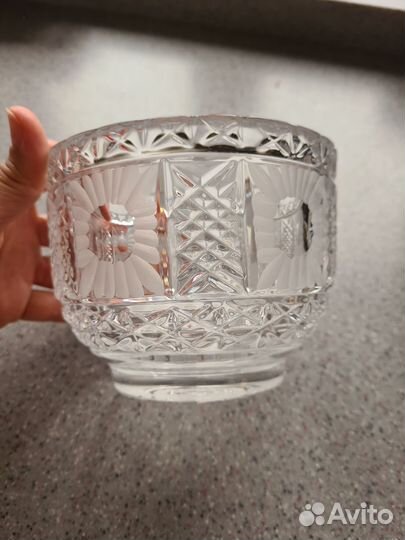 Хрустальная ваза с изюминкой СССР