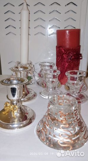 2 Свечи и 7 подсвечников