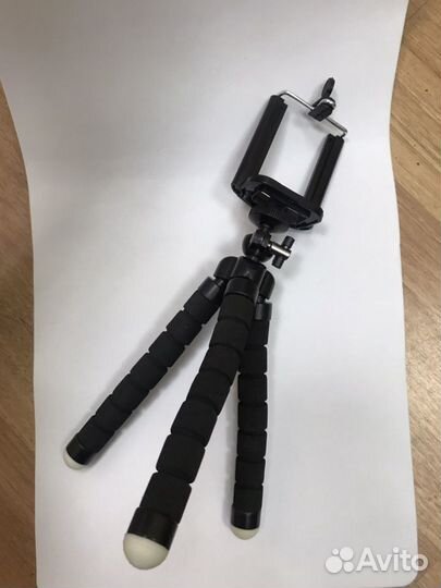 Штатив осьминог с креплением держателем для телефо