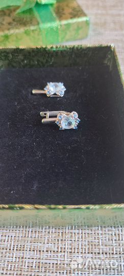 Серьги серебро