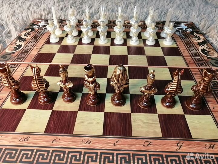 Шахматы нарды шашки 3 в 1 ручной работы