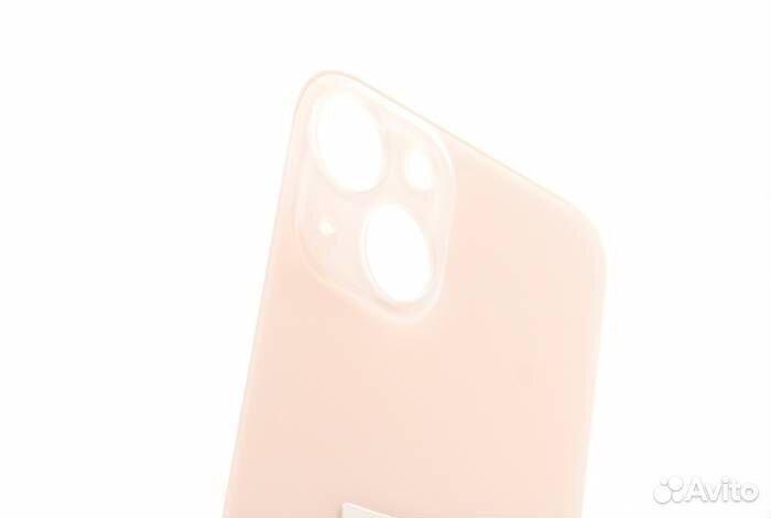 Задняя крышка для iPhone 13 Розовая (Стеклянная с