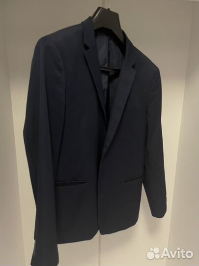 Пиджак мужской синий брутальный