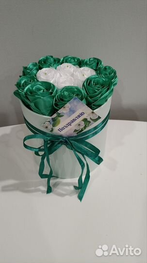 Букет из атласных лент