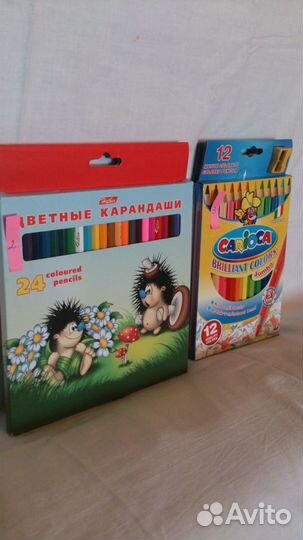 Новые наборы карандашей со склада 24-12-6 цв