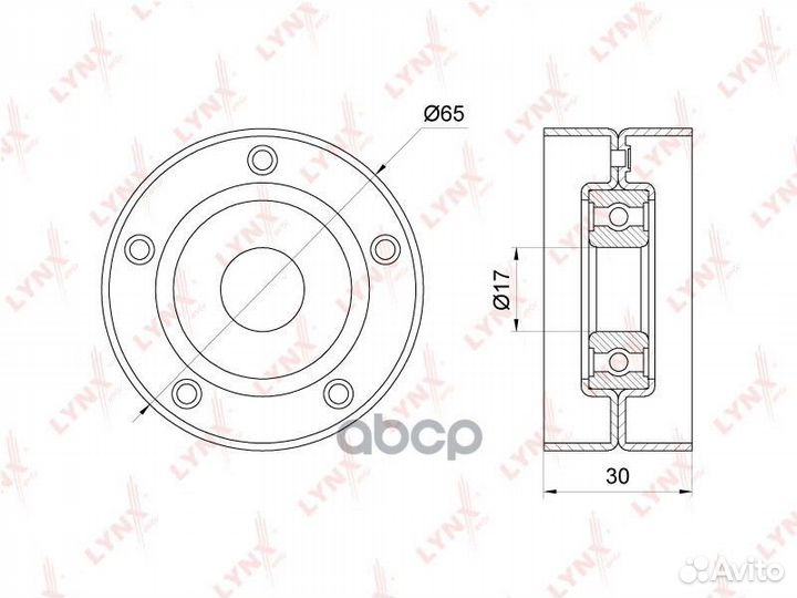 Ролик натяжной приводного ремня PB5222 lynxauto