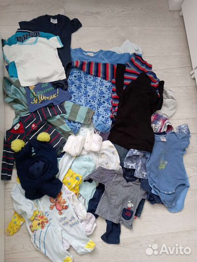 Пакет вещей на мальчика 0-2 года