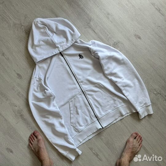 Fuksqre FS Zip Hoodie White