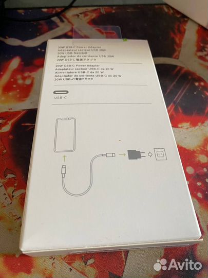 Быстрая зарядка Apple 20w комплект(блок + провод)