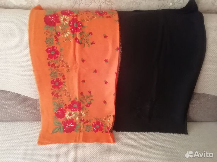 Платки СССР (хлопок, шерсть, с люрексом )